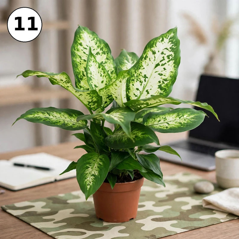 Tanaman hias aglaonema dieffenbachia compacta