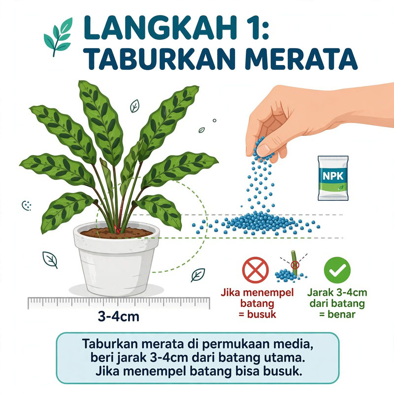 Cara memupuk calathea