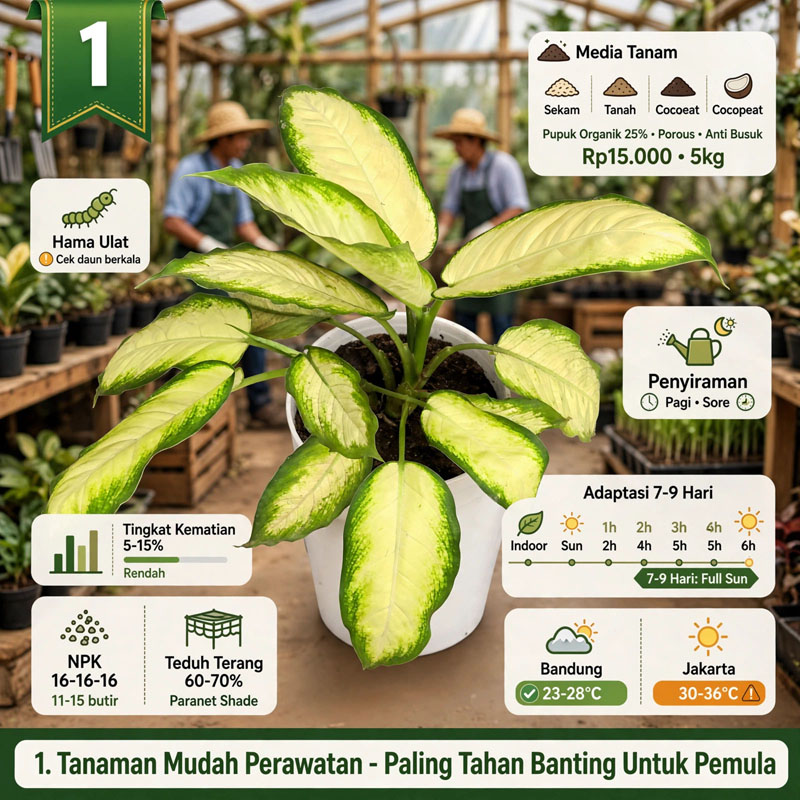 aglonema kuning