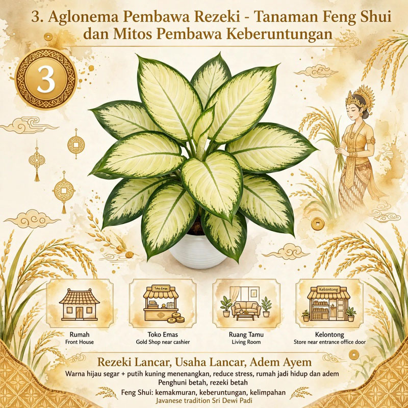 aglonema pembawa rezeki
