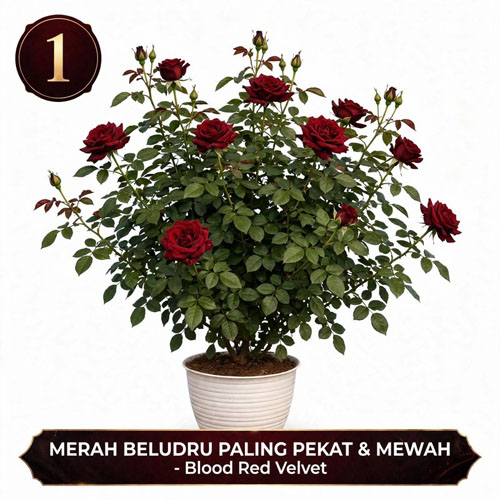 bibit tanaman mawar merah