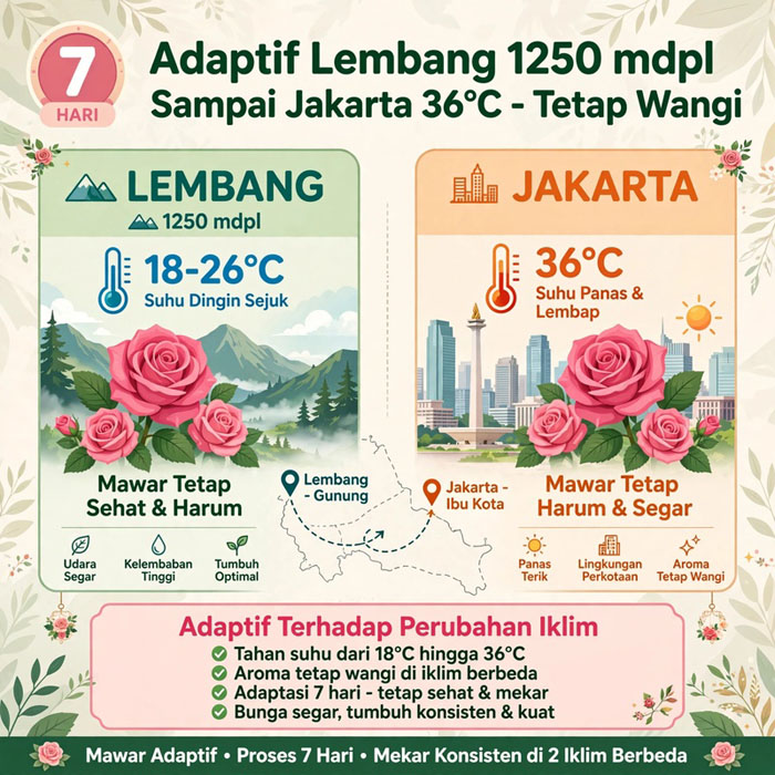 mawar bunga ungu besar wangi sehat subur bandung