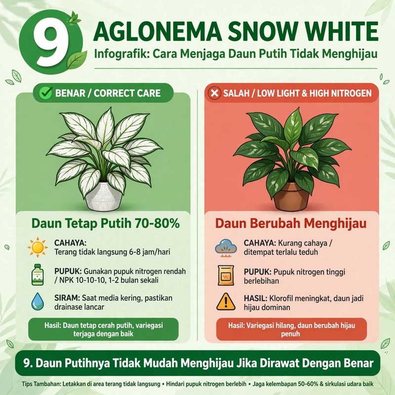 Aglonema Snow White