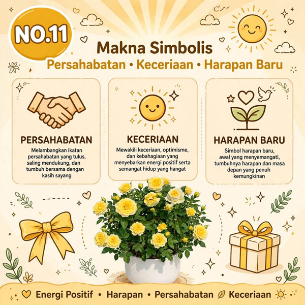 jual bunga mawar kuning