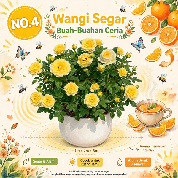 petani mawar kuning
