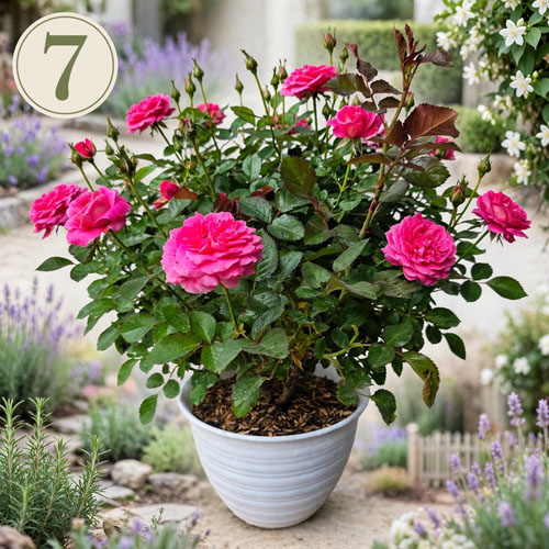 tanaman bunga mawar pink