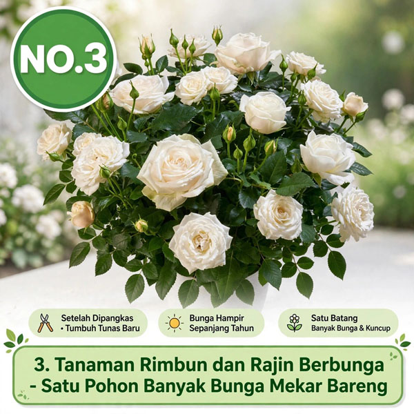 bibit bunga mawar putih