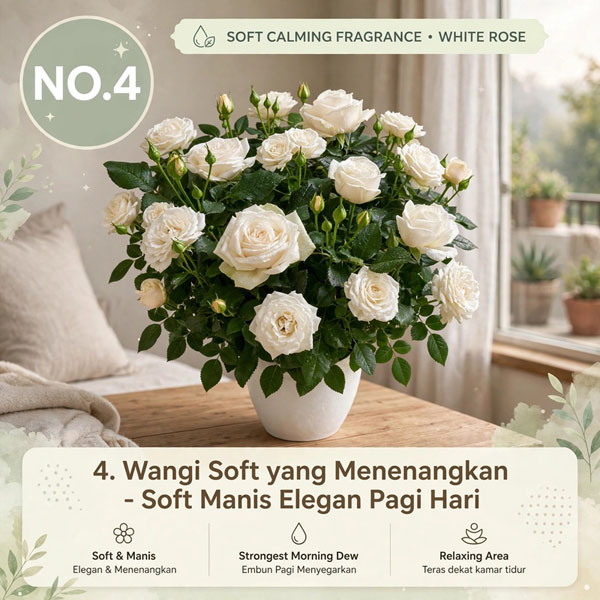 handbuket mawar putih
