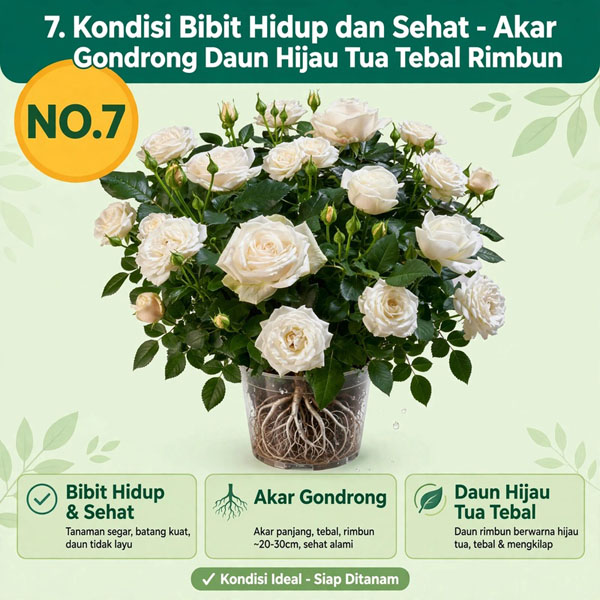 cara merawat bunga mawar putih